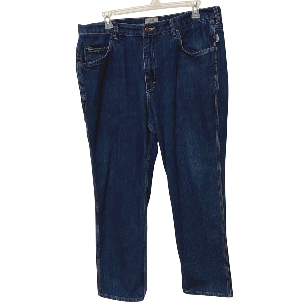 Tyndale Workwear FR Flame Resistant Cargo Jeans 40x32 Dark Wash USA Arc Rated